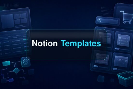 Notion Templates blog cover for selling digital workspace templates