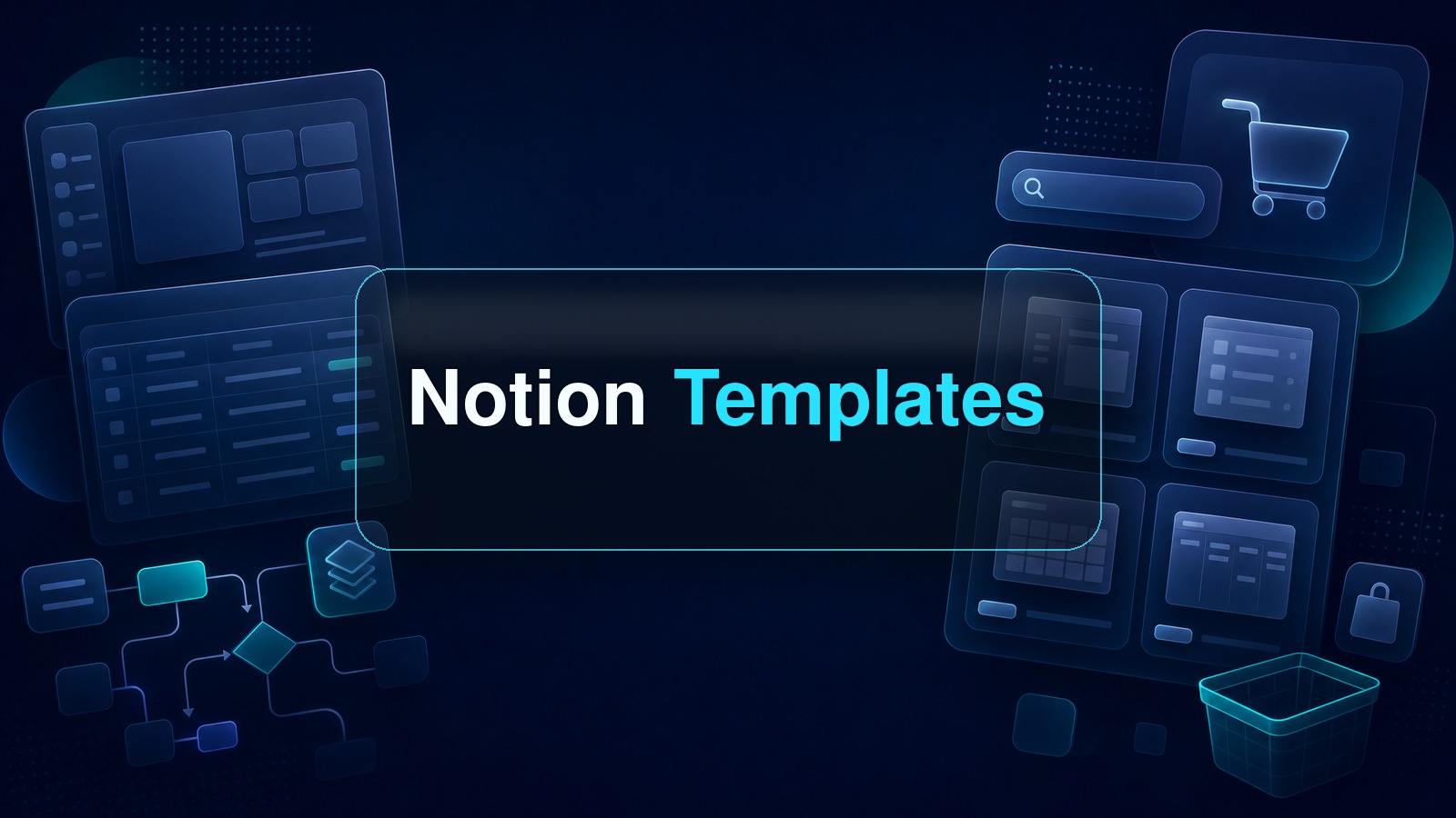 Notion Templates blog cover for selling digital workspace templates