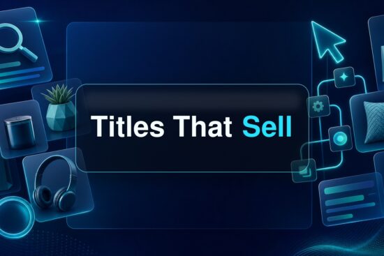 Product title generator blog cover for Etsy listing titles