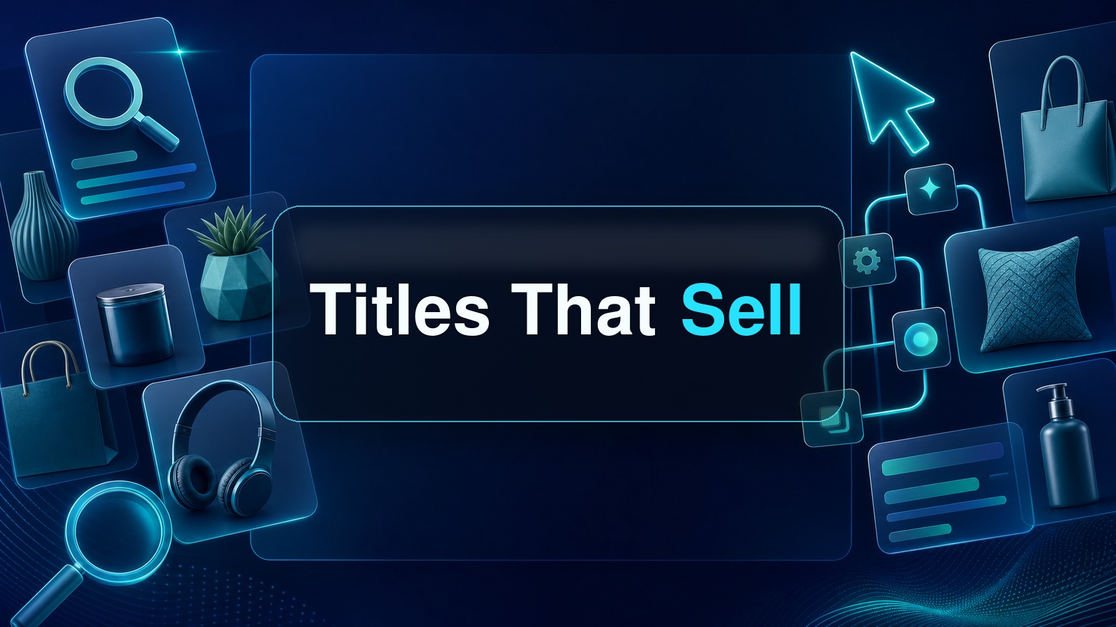 Product title generator blog cover for Etsy listing titles
