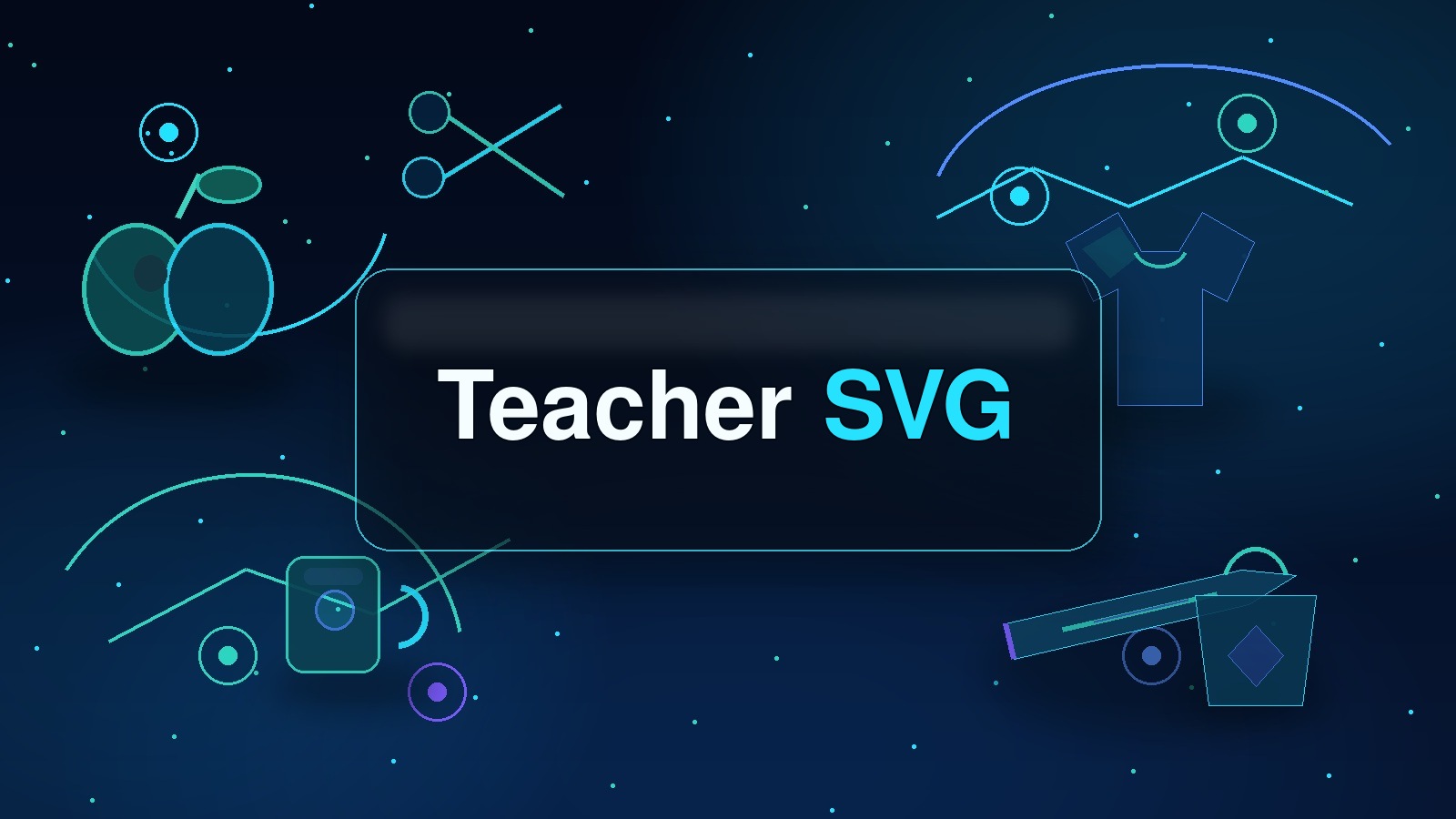 Teacher SVG blog cover for Etsy digital product sellers